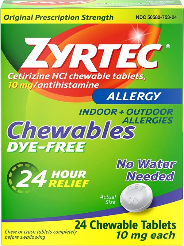ZYRTEC ALLERGY TB 10MG 24 , TABLETS