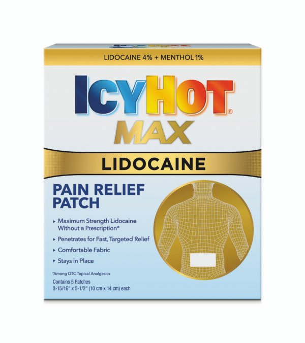 ICY HOT LIDOCAINE PATCH 5 CT , ADHESIVE PATCHES