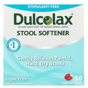 DULCOEASE STOOL SOFTENER LIQUID GELS 50 CT , GELCAP
