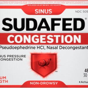 SUDAFED SINUS TB 30MG 48 , TABLETS