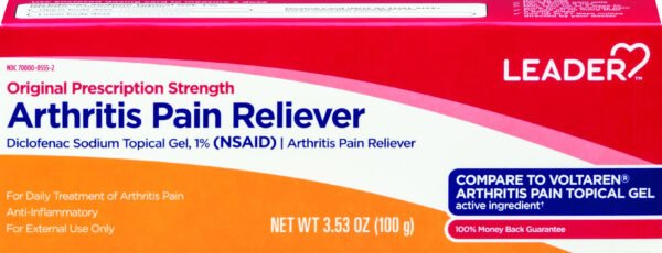 LEADER(TM) ARTHRITIS PAIN RELIEVER 1% GEL 3.53 OZ (COMPARE TO VOLTAREN) , GEL