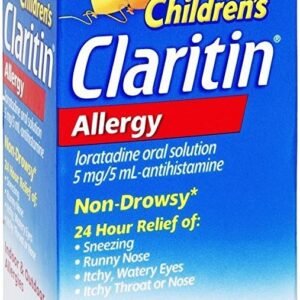 CLARITIN CHILDRENS 24 HOUR ALLERGY RELIEF 5MG SYRUP GRAPE 4 OZ , SOLUTION (USUALLY NOT OTIC, OPTH, NASAL DROPS)