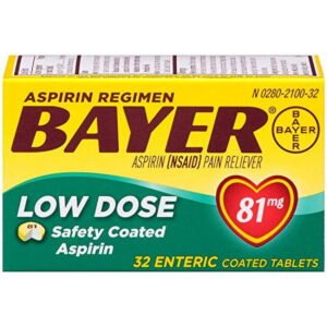 BAYER ASPIRIN 81MG ENTERIC COATED TABLETS 32 CT , TABLETS