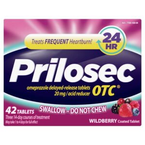 PRILOSEC OTC ACID REDUCER 20MG TABLETS 42 CT , TABLETS