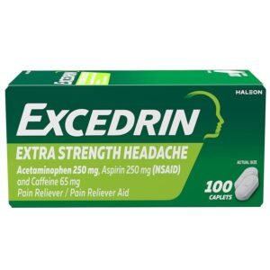 EXCEDRIN ES TB 250-250-65MG 100 , TABLETS