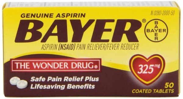 BAYER ASPIRIN TB 325MG 50 , TABLETS