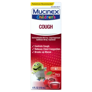 MUCINEX CHILDREN'S COUGH LIQUID CHERRY 4 OZ , LIQUID