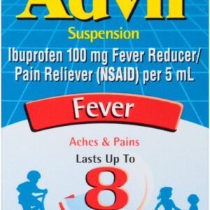 ADVIL CHILDRENS SS 100/5 120ML SF , SUSPENSION (NO DROPS)