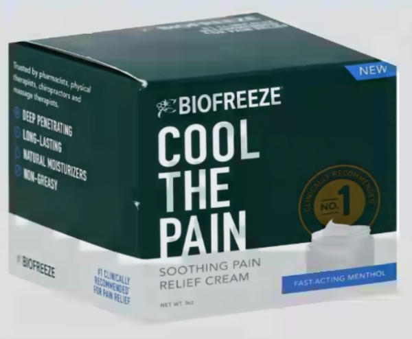 BIOFREEZE PAIN RELIEVING CREAM 3 OZ , CREAM