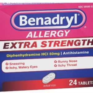 BENADRYL ALLERGY TB 50MG 24 ES , TABLETS