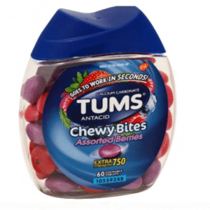 TUMS CW 750MG 60 A/BRY , CHEWABLE