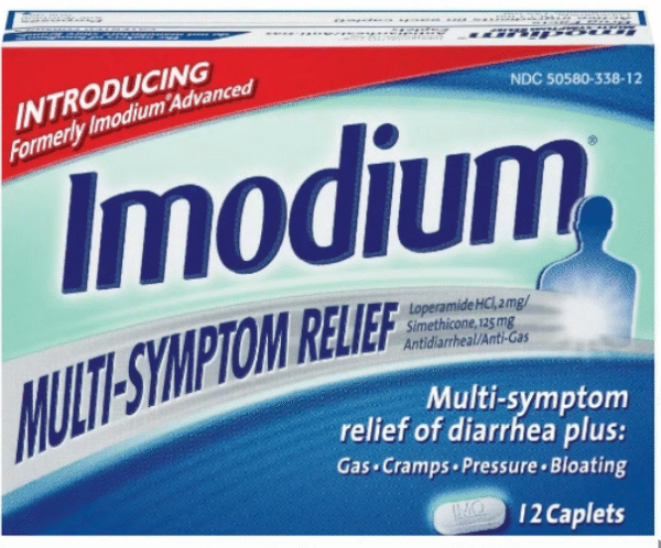 IMODIUM MULTI SYMPTOM RELIEF CAPLETS 12 CT , TABLETS
