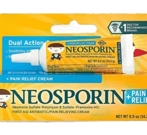 Neosporin For Kids + Pain Relief First Aid Antibiotic Cream 0.50 oz , CREAM