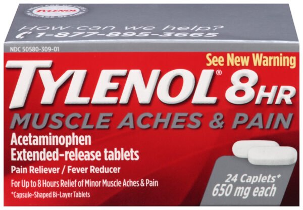 Tylenol 650mg Caplets 24 ct , TABLETS