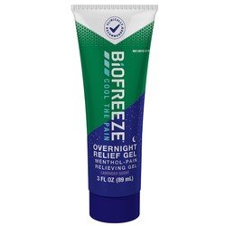 BIOFREEZE OVERNIGHT PAIN RELIEVING GEL 3 OZ , GEL