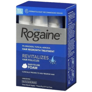 ROGAINE MEN'S 5% MINOXIDIL FOAM 3 MONTH SUPPLY , FOAMS