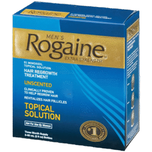 ROGAINE MEN'S 5% MINOXIDIL SOLUTION 3 MONTH SUPPLY , SOLUTION (USUALLY NOT OTIC, OPTH, NASAL DROPS)